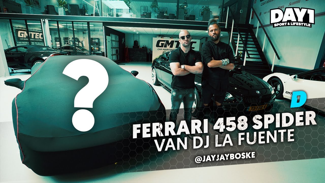Als ik sterf, dan wel in een Ferrari 458 Spider van DJ La Fuente | De Auto Van | DAY1