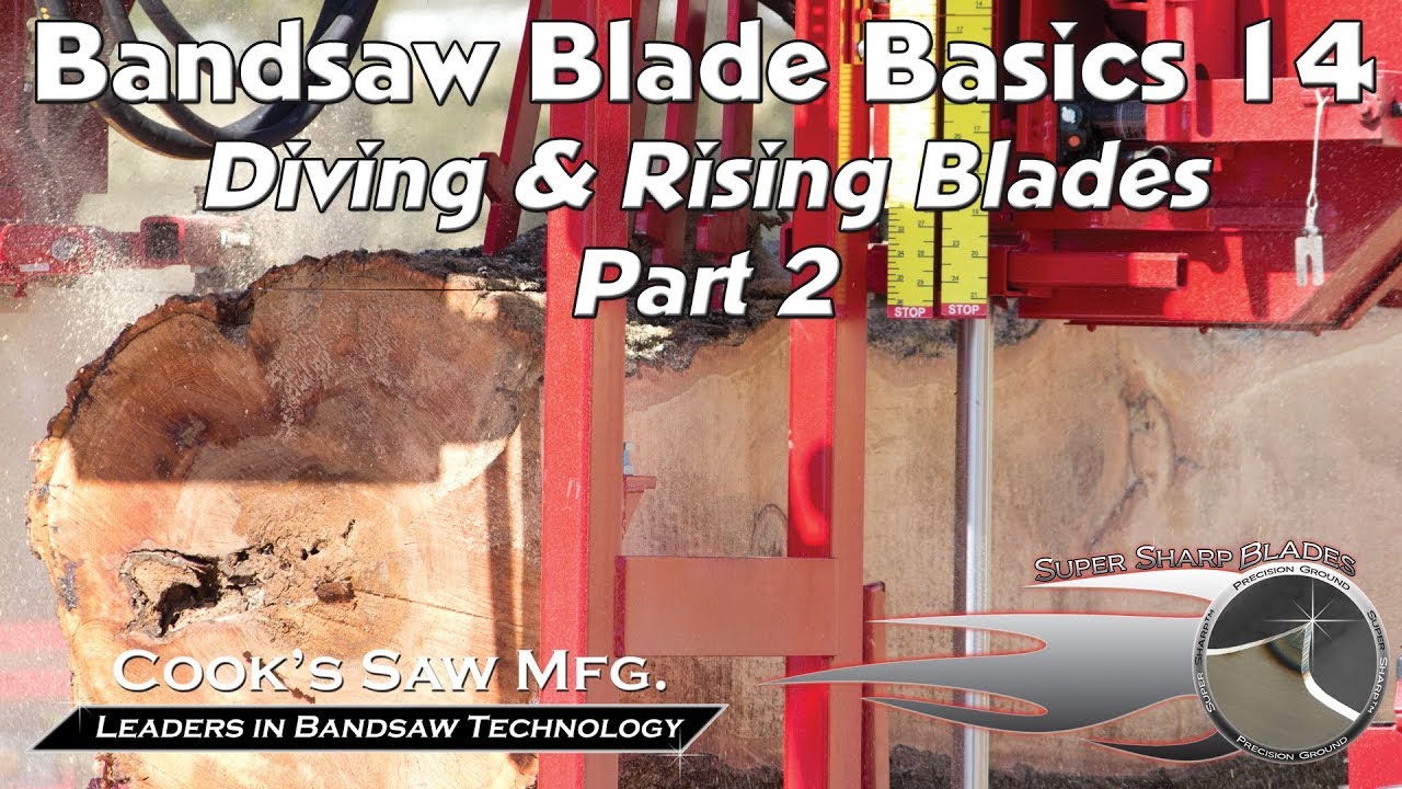 Sawmill Bandsaw Blade Basics 14 -  Diving and Rising Blades Part 2