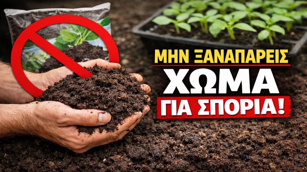 Μην αγοράσεις ΠΟΤΕ ξανά χώμα για σπορόφυτα! Το μυστικό των 3€ για τέλεια φυτά.
