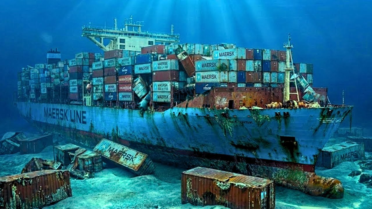 Divers Explore Containers in a Shipwreck and Find Something Shocking: Intact Cargo