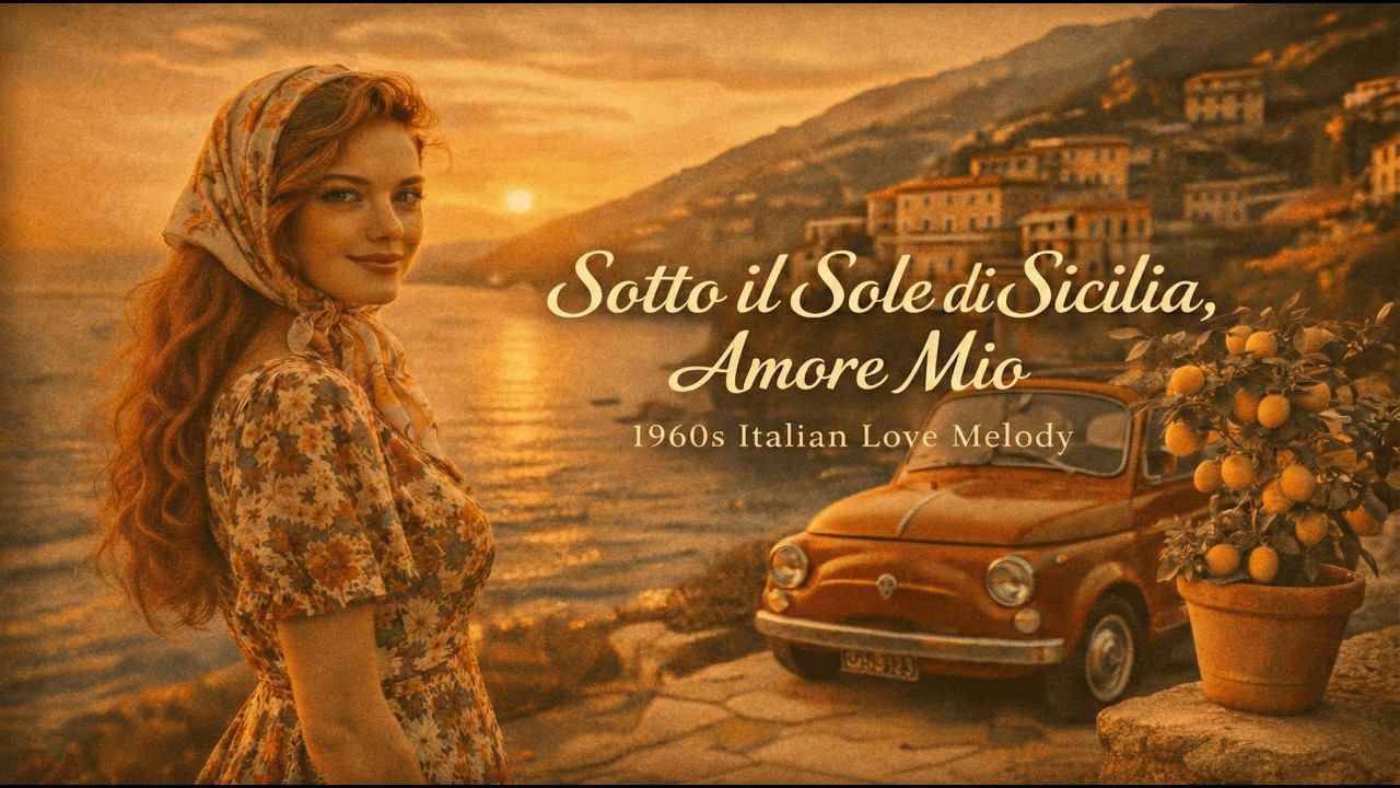 Sotto il Sole di Sicilia, Amore Mio ❤️ | 1960s Italian Romantic Love Song (Music Video)