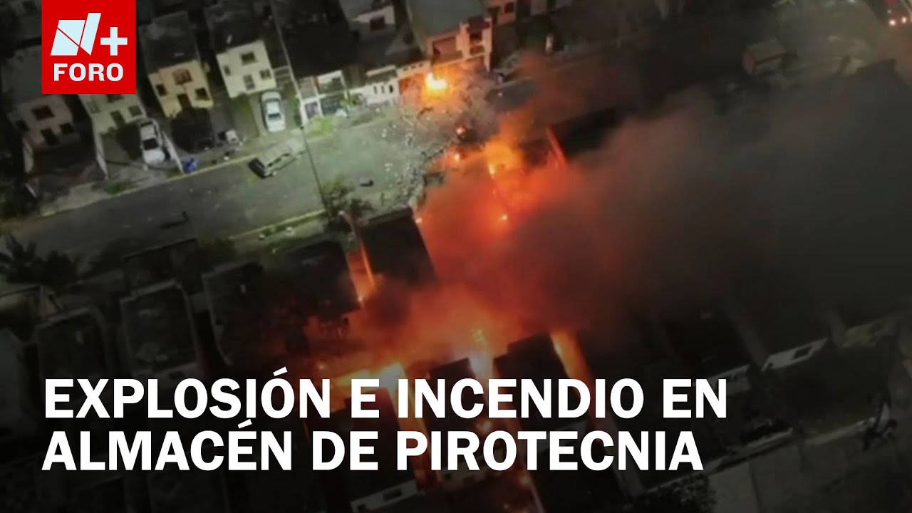 Explosión e Incendio en almacén de pirotecnia en Pesquería, Nuevo León, Hoy, Viernes 28 de Noviembre