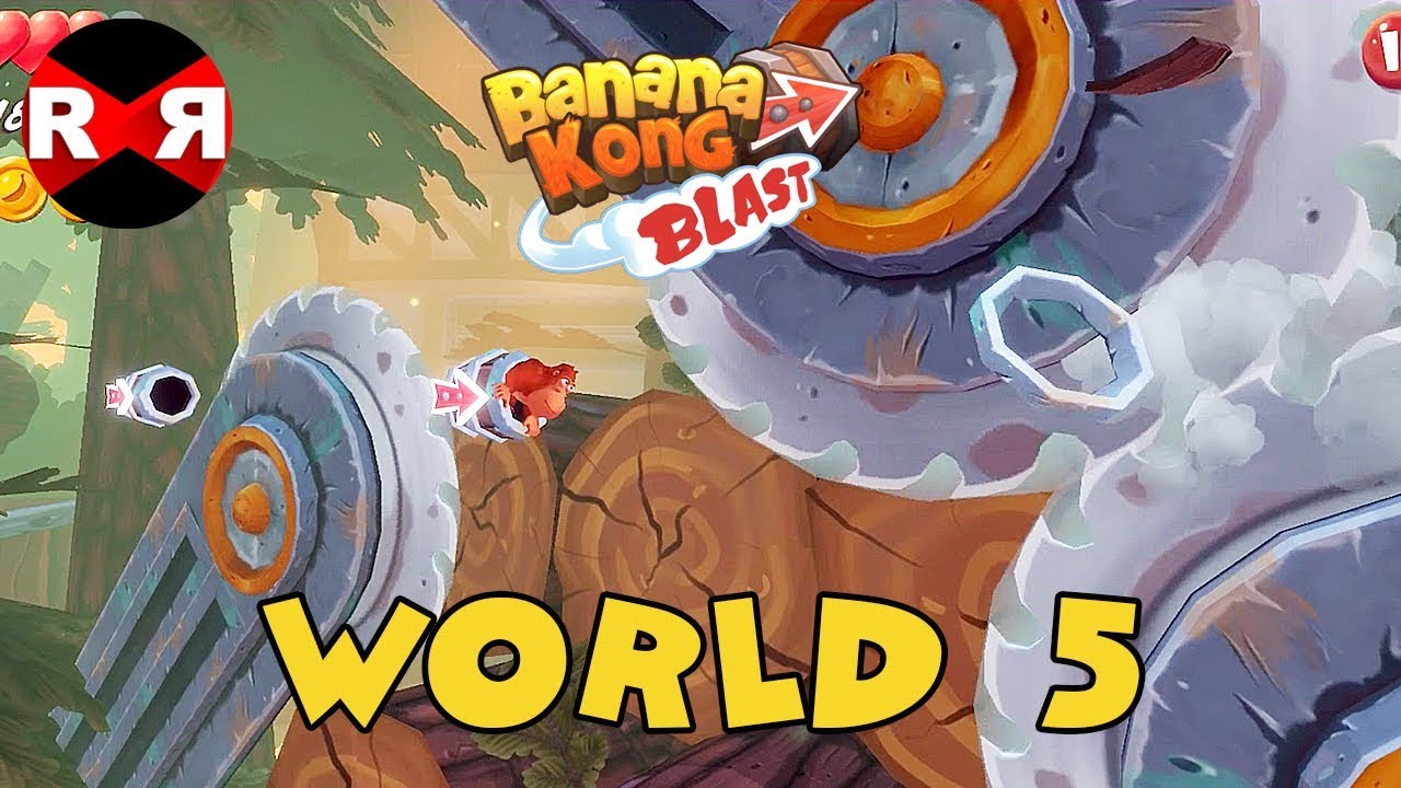 Banana Kong Blast - WORLD 5 - iOS / Android 3 Stars Walkthrough Gameplay
