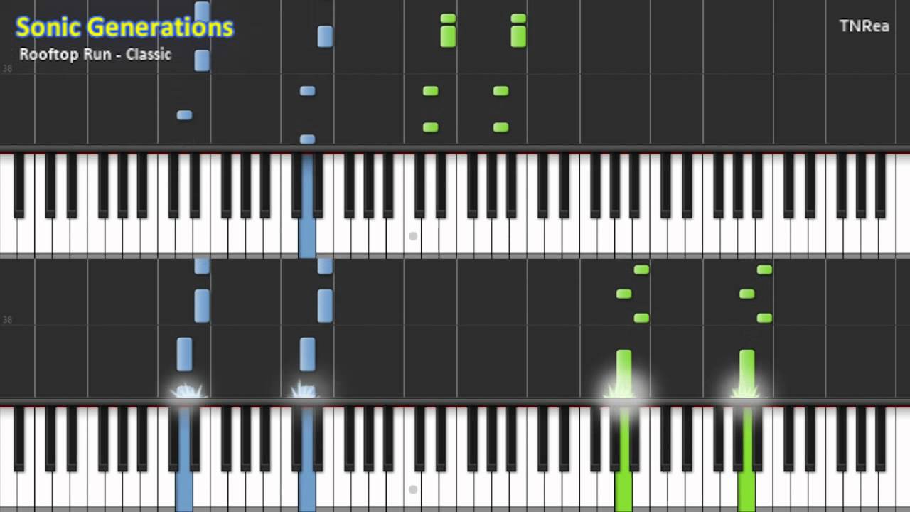 Sonic Generations - Rooftop Run (Classic) - Awesome for Piano