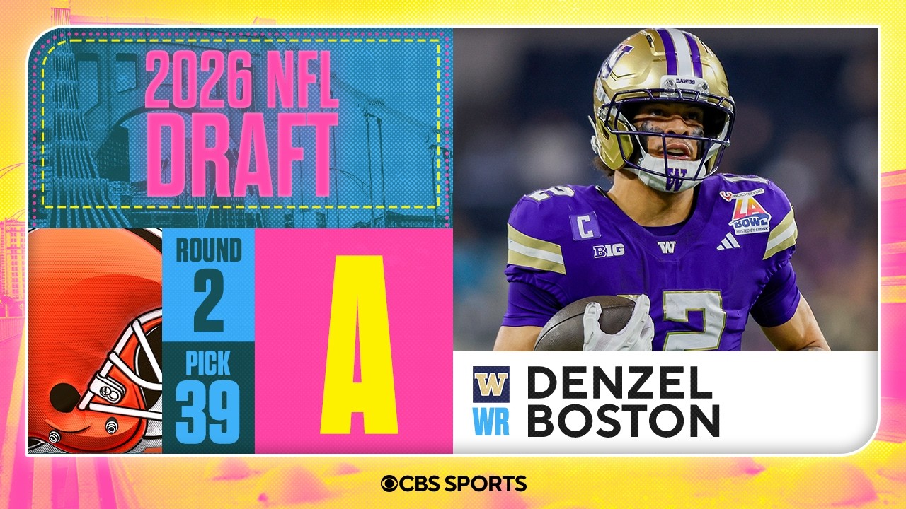Browns select Denzel Boston in Second Round | 2026 NFL Draft Grades & Reaction