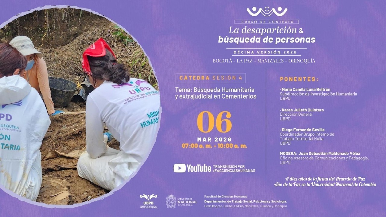 Sesión 4 - Búsqueda humanitaria y extrajudicial en cementerios.