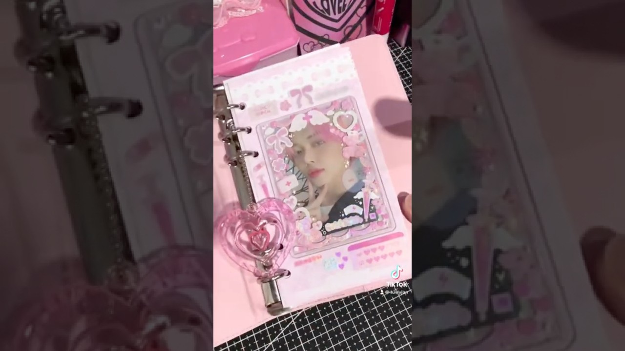 How to make a toploader spread for your photocards 🎀💗#kpop #deco #txt #yeonjun #journal #toploader
