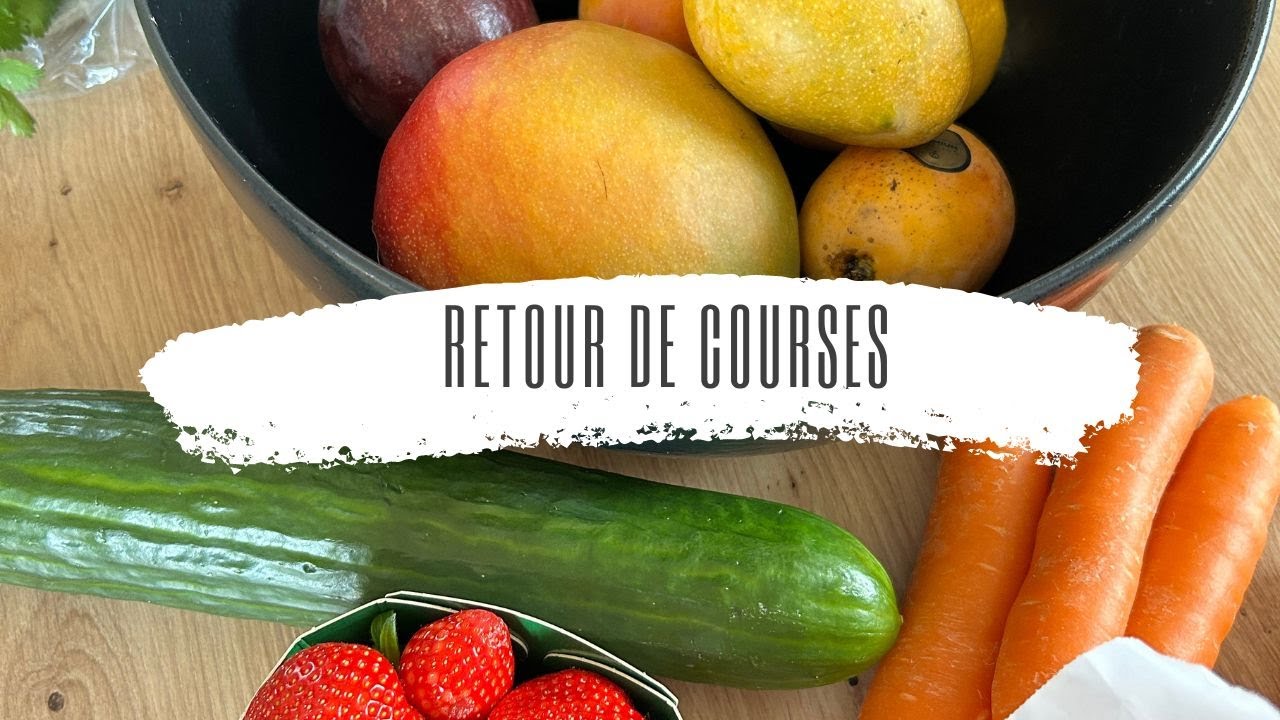 RETOUR DE COURSES  + MON STOCK