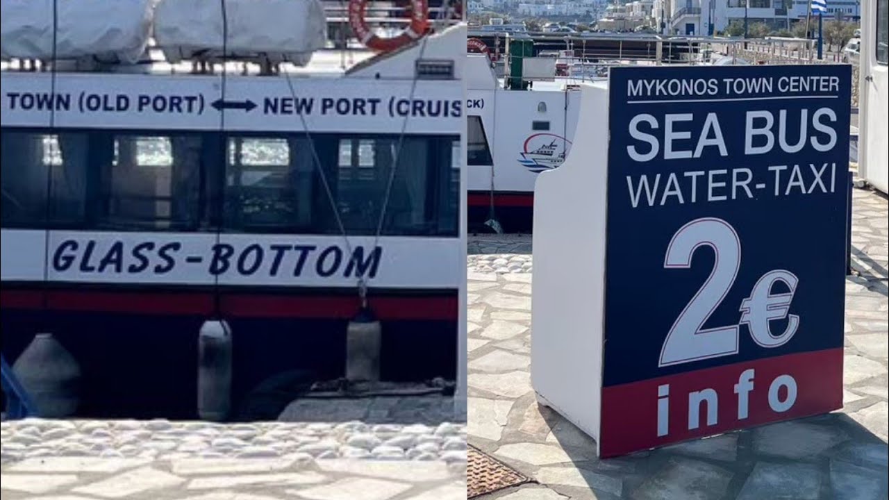 Sea Bus & Water Taxi (Glass Bottom) @ Mykonos