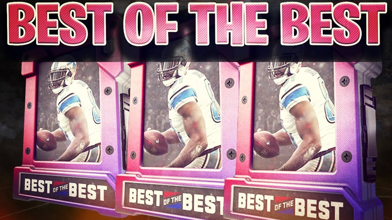 BEST OF THE BEST PACK | MADDEN 18 PACK OPENING