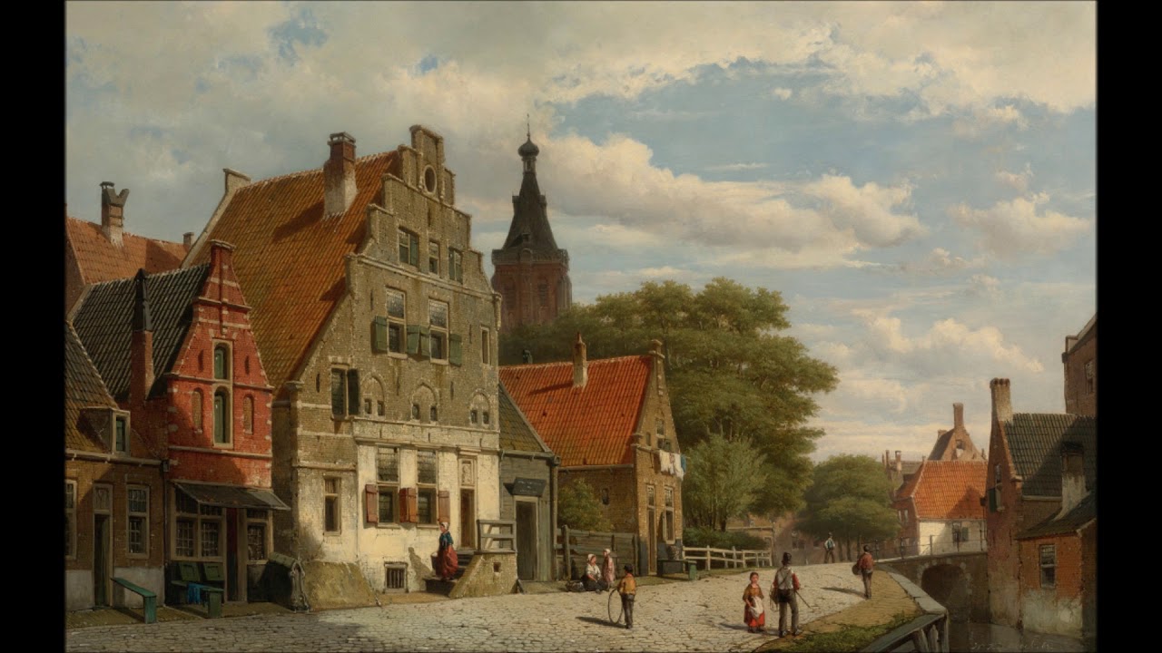 Vivaldi - Concerto for violin and strings in G minor (RV 330); Willem Koekkoek (1839-1885)