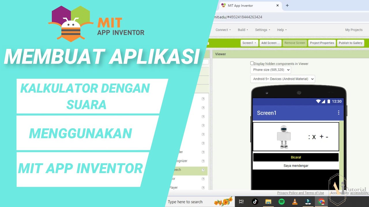 MIT APP INVENTOR | MEMBUAT KALKULATOR DENGAN SUARA