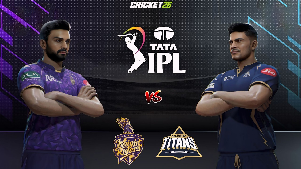 🔴 Kolkata Knight Riders vs Gujarat Titans T20 Match IPL 2026 | Cricket 26 Live - SR Gamer