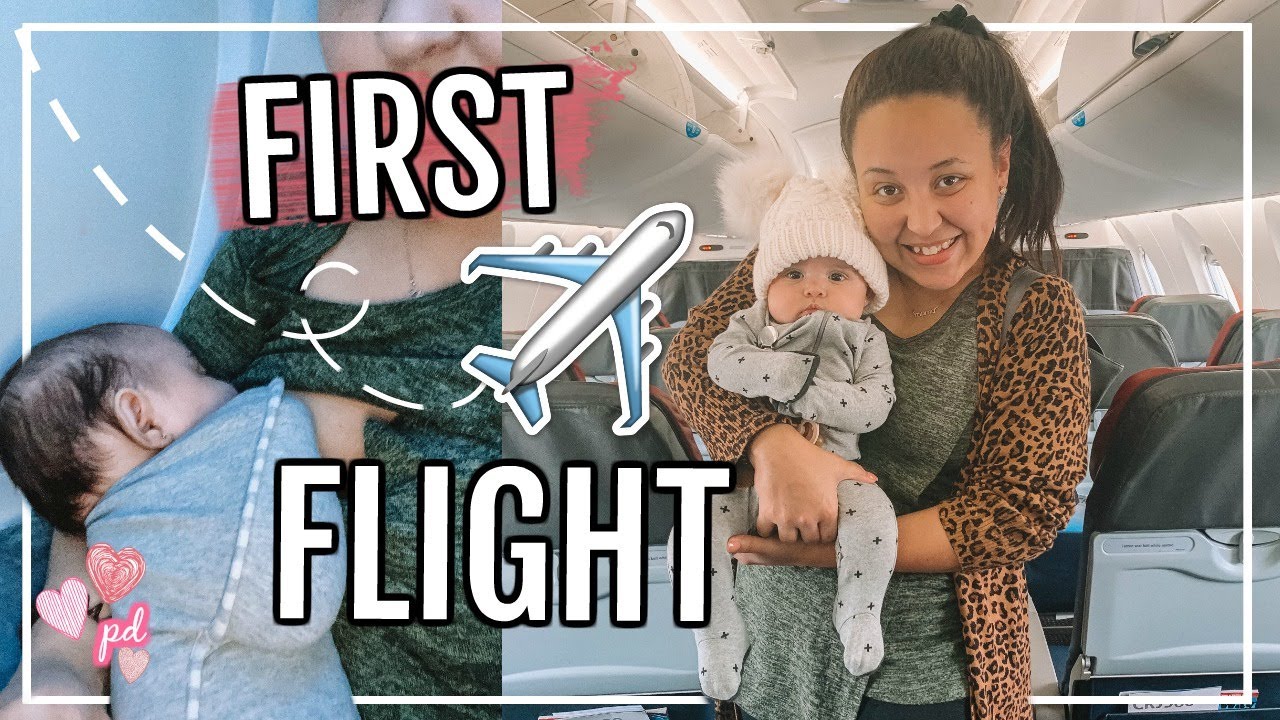 FIRST TIME FLYING WITH BABY 🙈| FLYING WITH OUR 3 MONTH OLD BABY! | Page Danielle