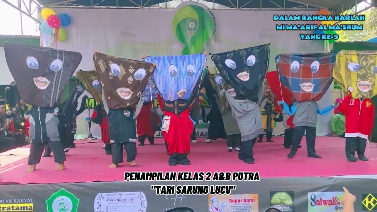 TARI SARUNG LUCU, KELAS 2 A&B PUTRA|| DALAM RANGKA HARLA MI MA'ARIF AL MA'SHUM