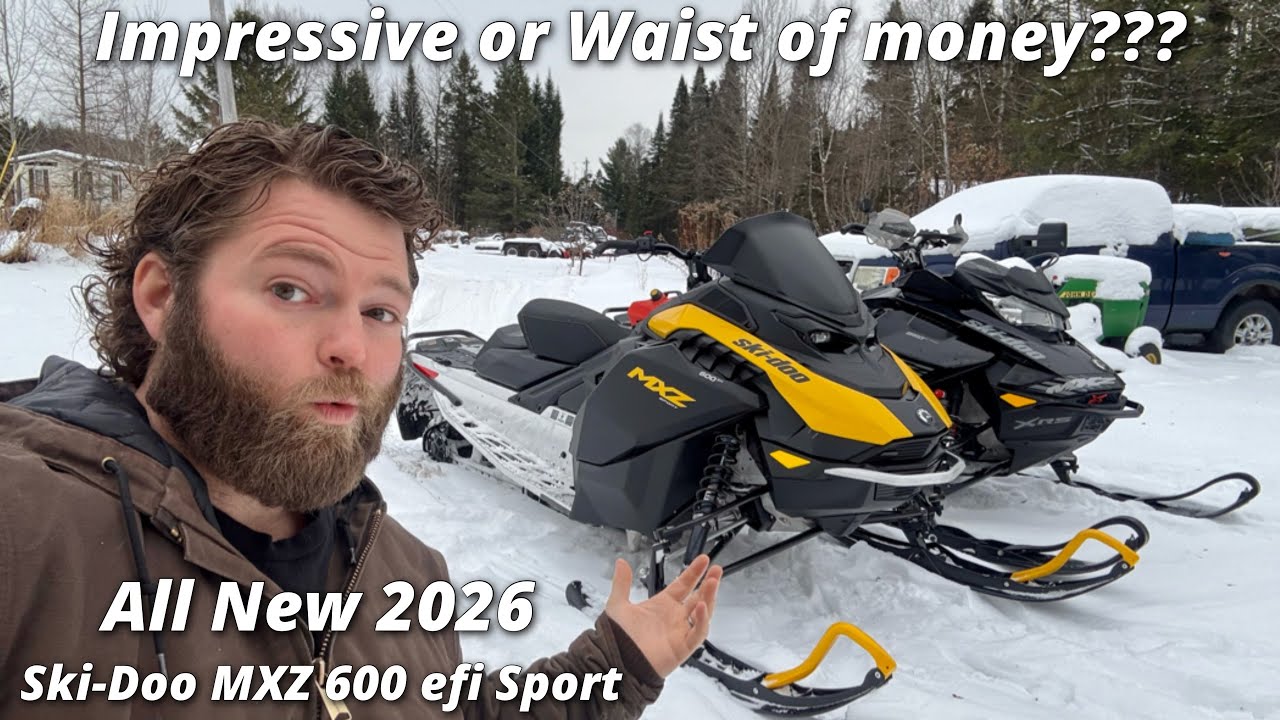 I Bought the CHEAPEST New Full Size Snowmobile you can get in 2026!!! 2026 Ski-doo MXZ 600 EFI Sport