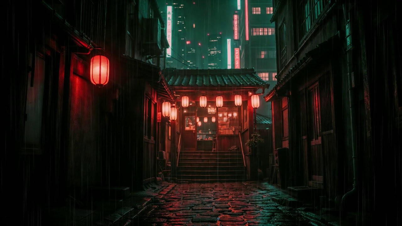 Rainy Japan Streets 1987 | Retro Lofi Nostalgia