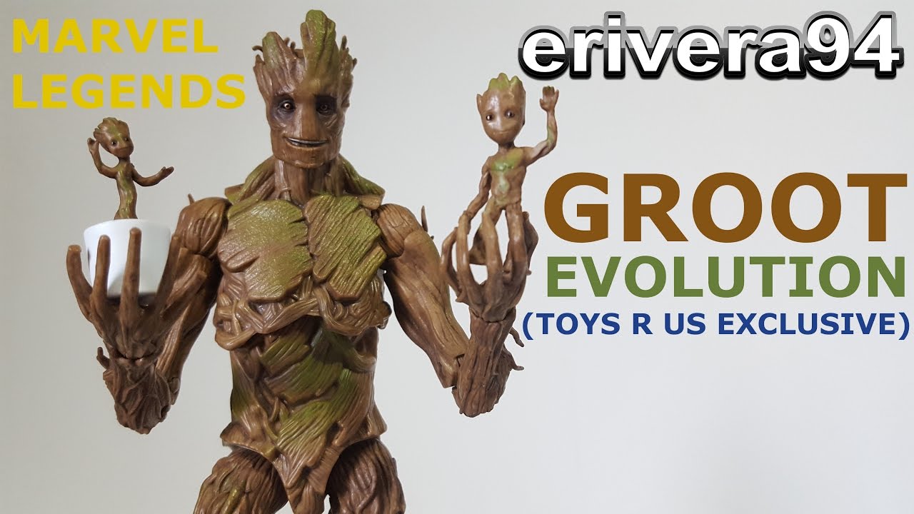 Marvel Legends Groot Evolution Figure Review Toys R Us Exclusive