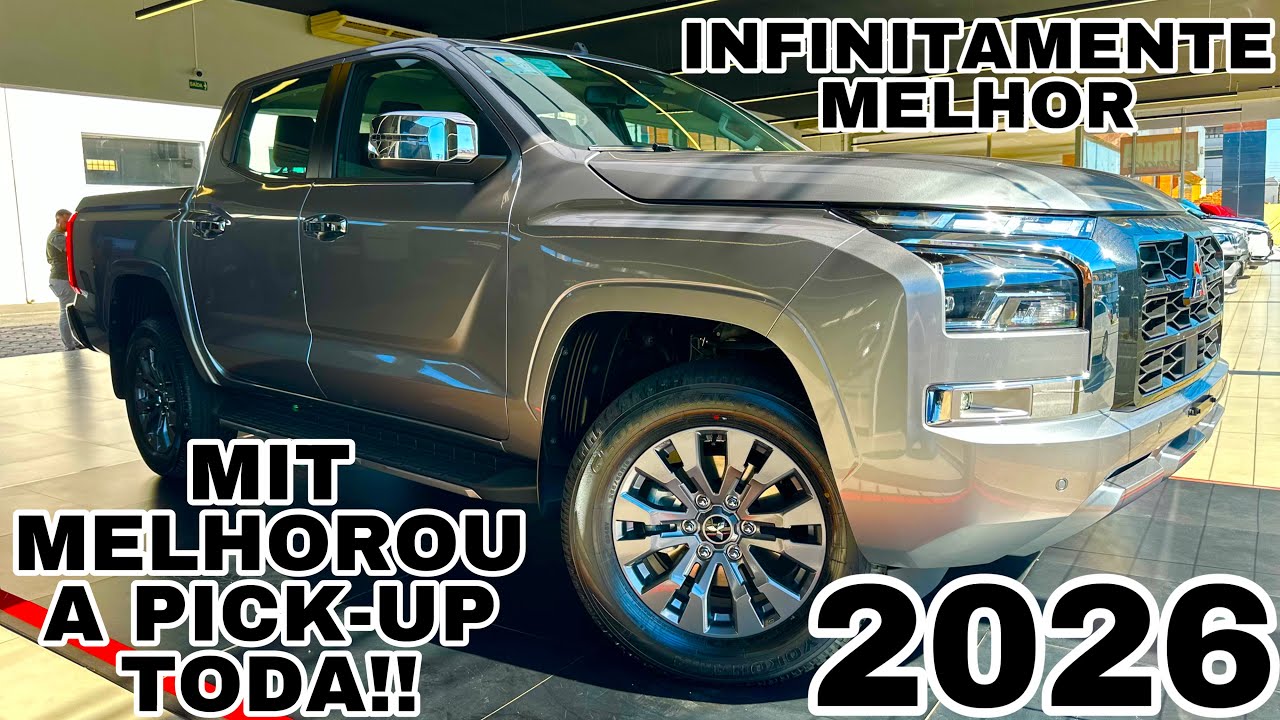NOVÍSSIMA MITSUBISHI TRITON 2026 HPES EM DETALHES | UMA PICKUP COMPLETAMENTE NOVA!!