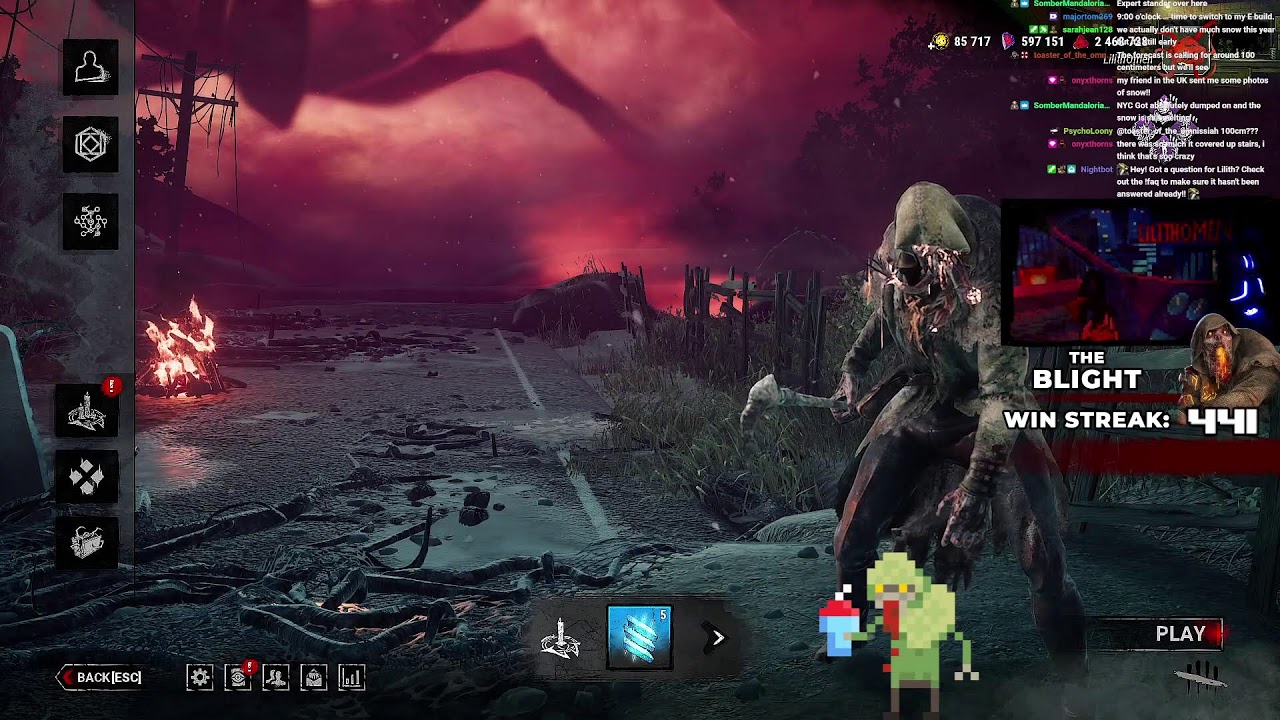 Blight Winstreak All Night 🔪 P100 Killer Gameplay