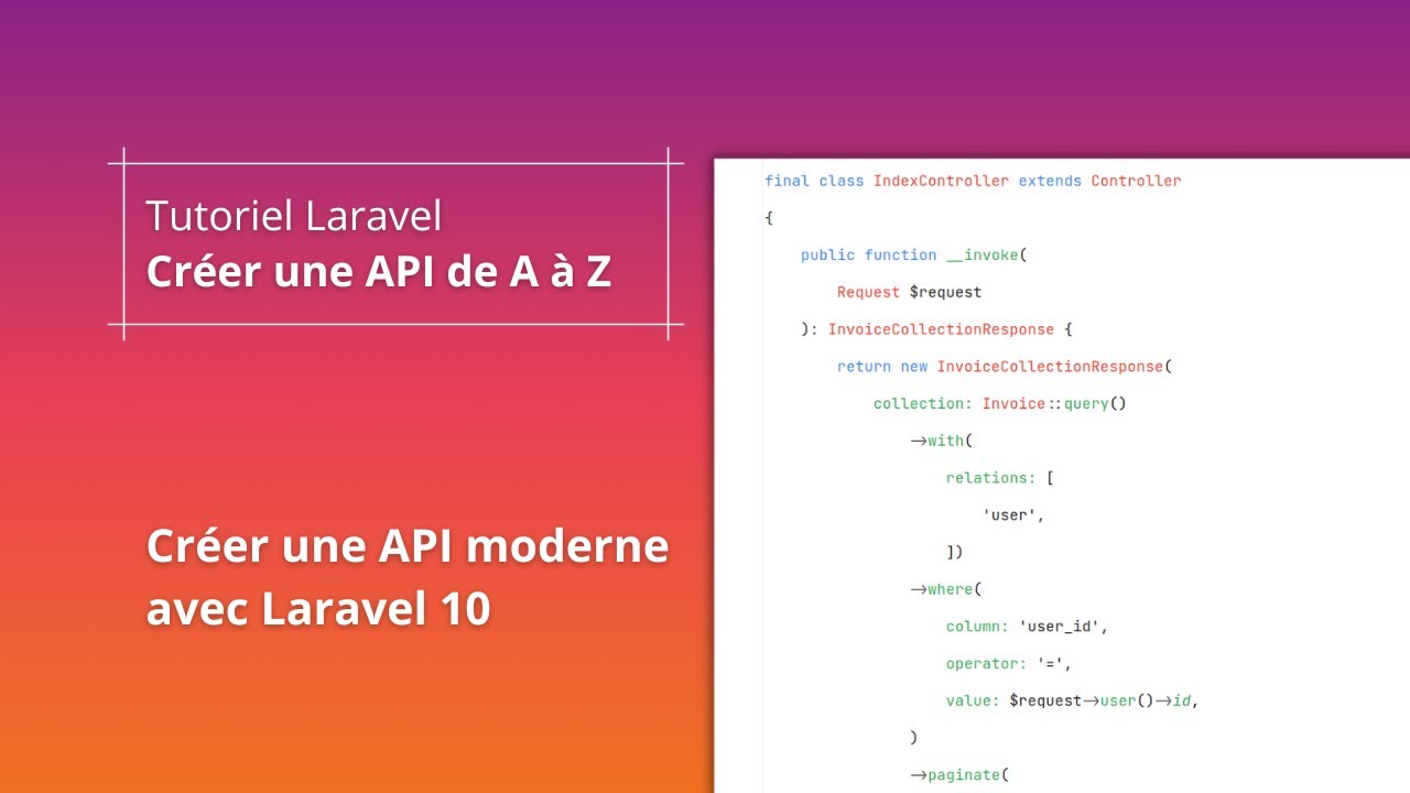 Créer une API avec Laravel 10