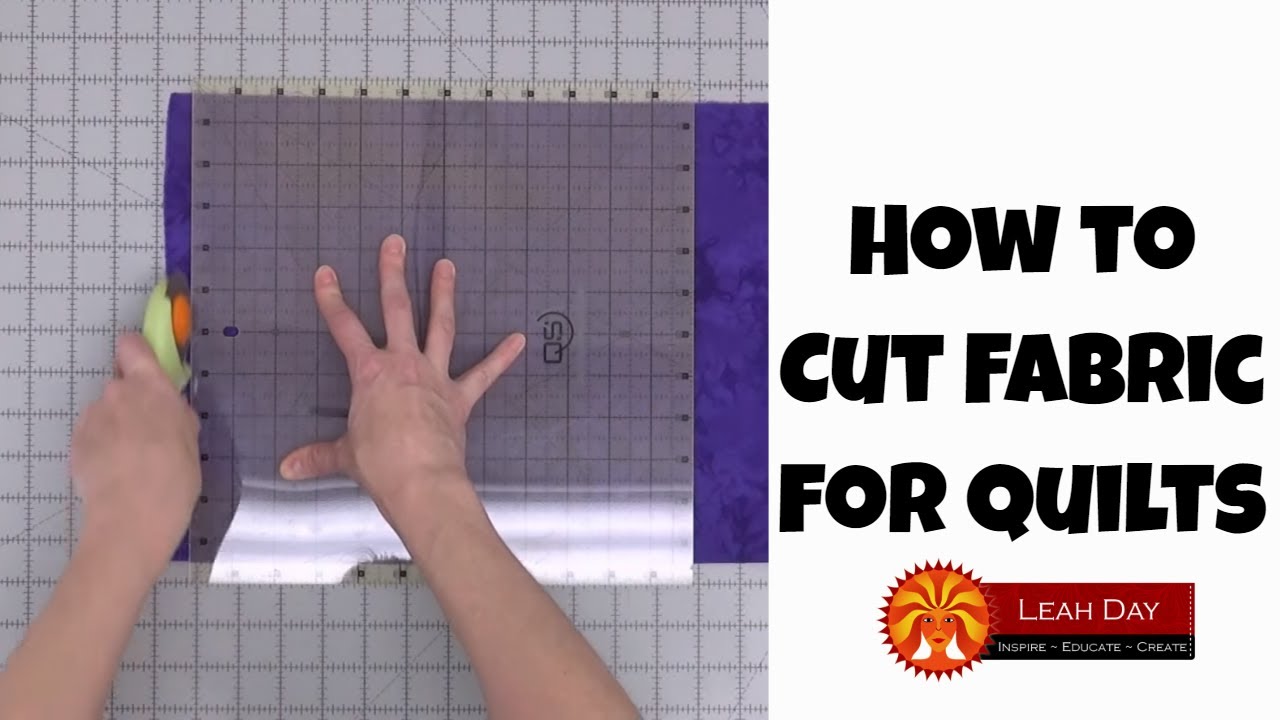 How to Cut Fabric for Quilting - Make a Baby Quilt with Leah Day
