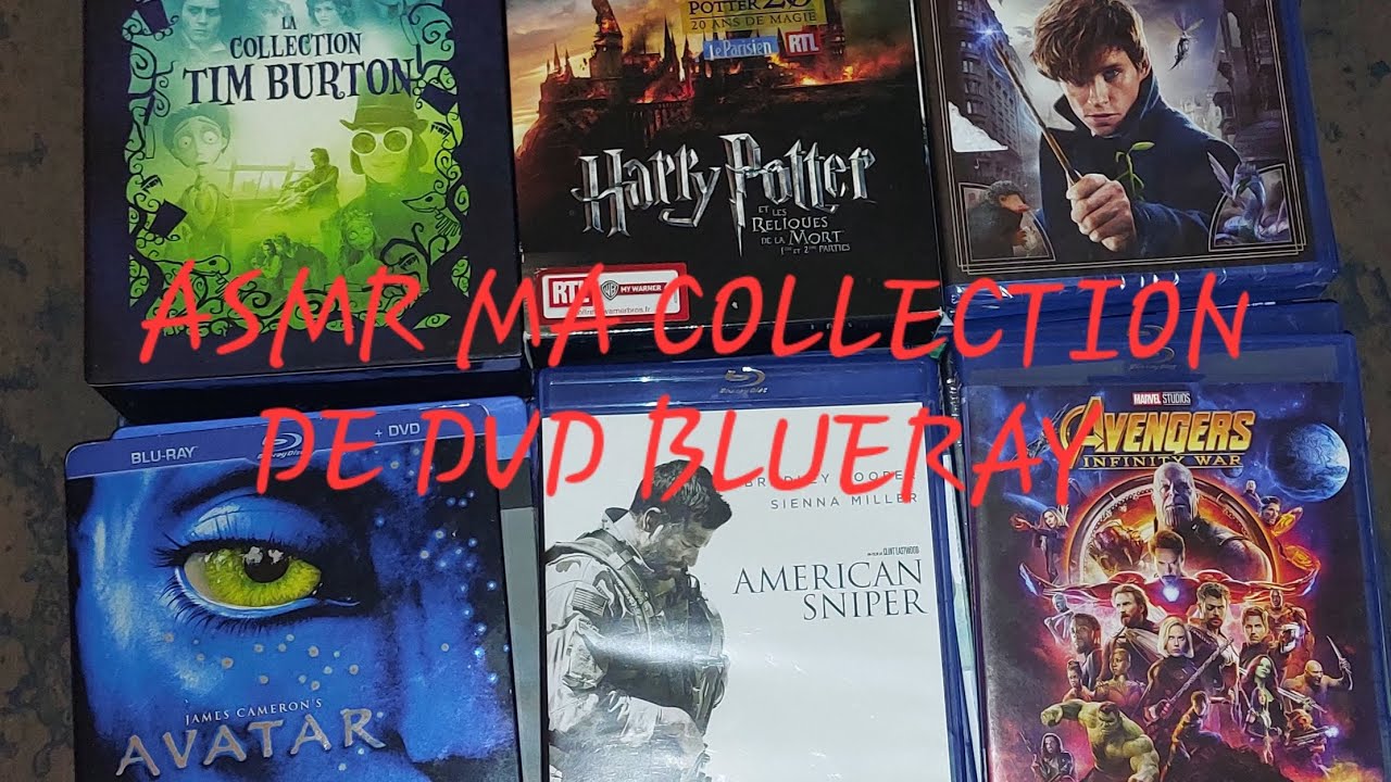 ASMR fr : Ma collection de Blu ray (+30 blu ray)