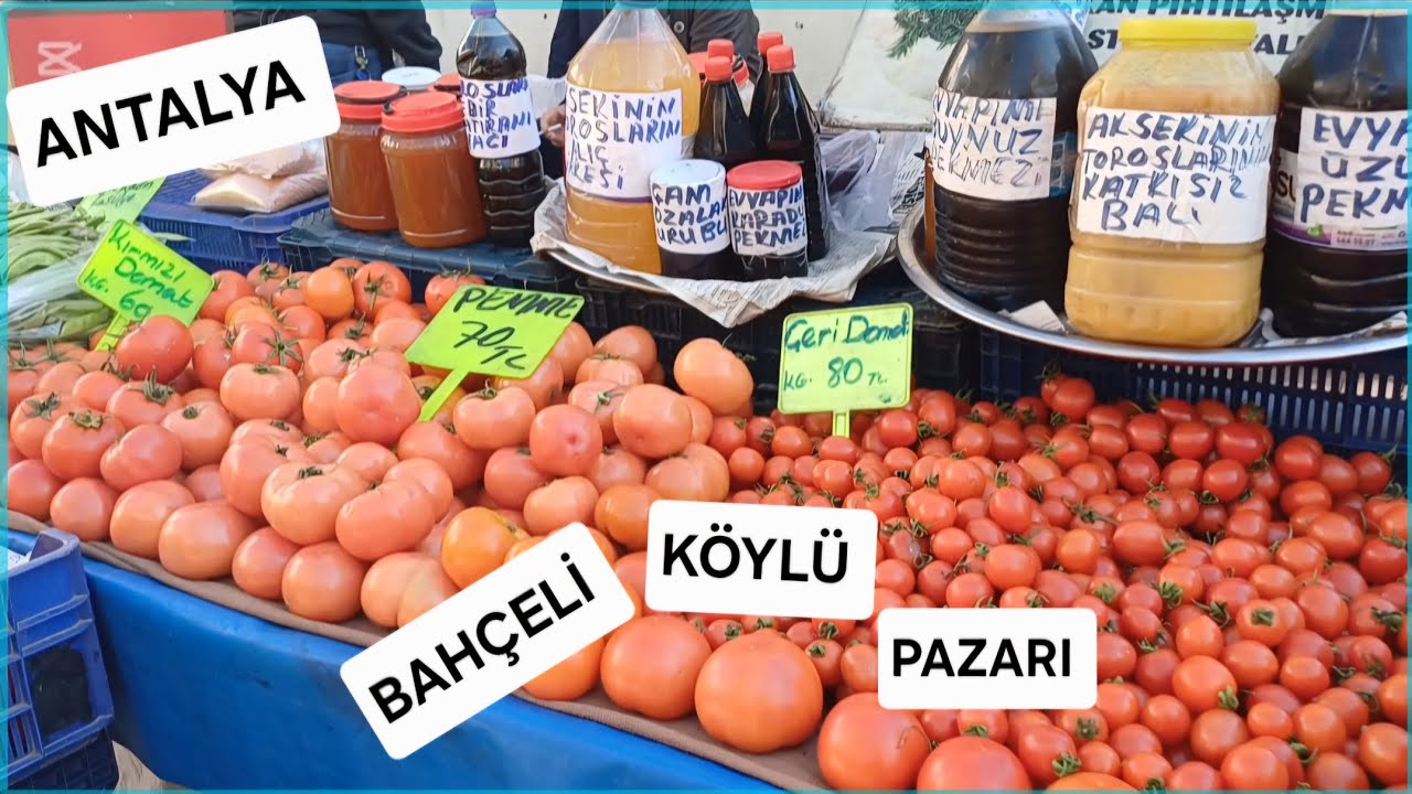 ANTALYADA 📣BAHÇELİ👩‍🌾 KÖYLÜ🍒 PAZARINDA🍒 KIŞ FİYATLARI❗️