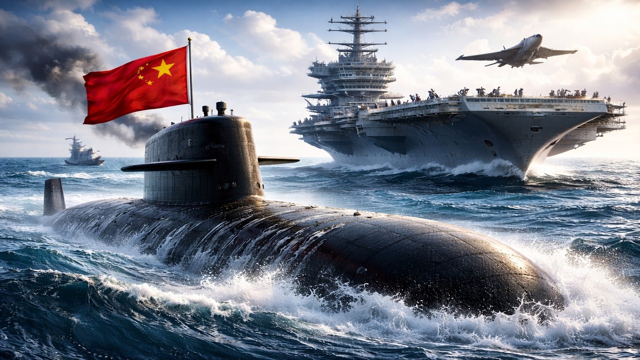 Chinese Submarine Surfaces Next to U.S. Aircraft Carrier — Huge Mistake