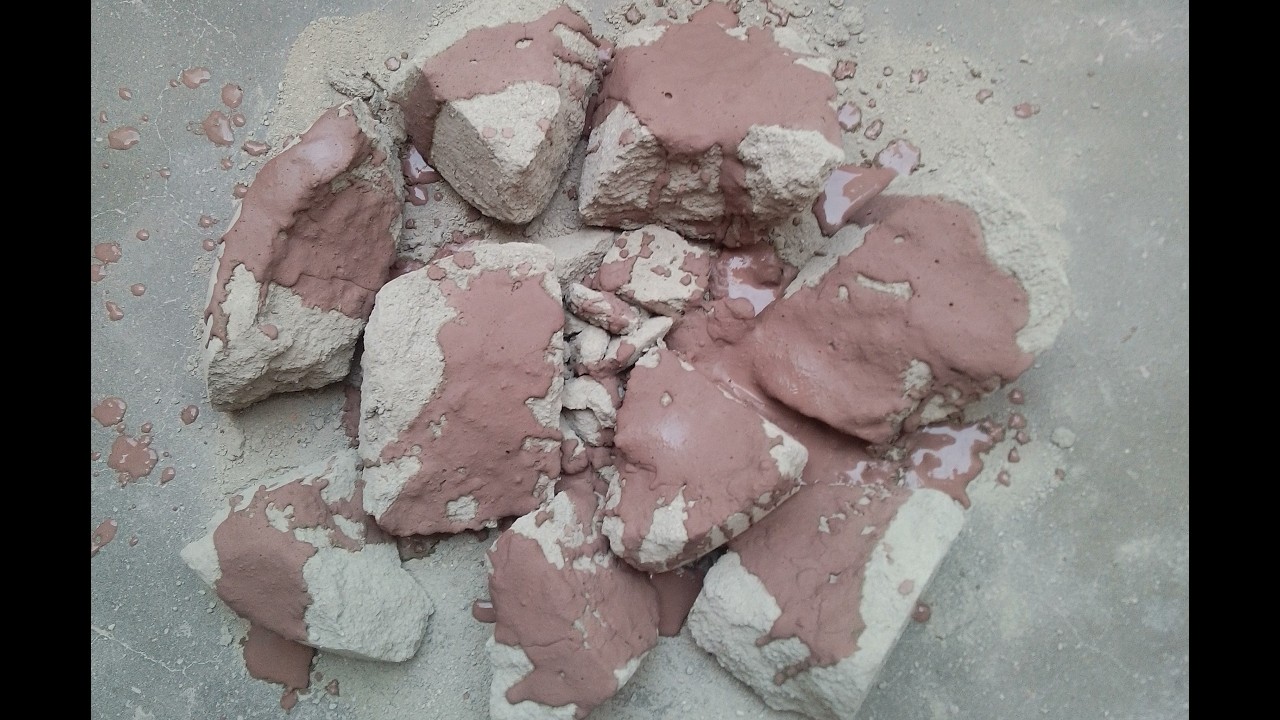 ASMR : GRAINY SAND CEMENT DRY CRUMBLING WITH MESSY HANDS❤🌪️
