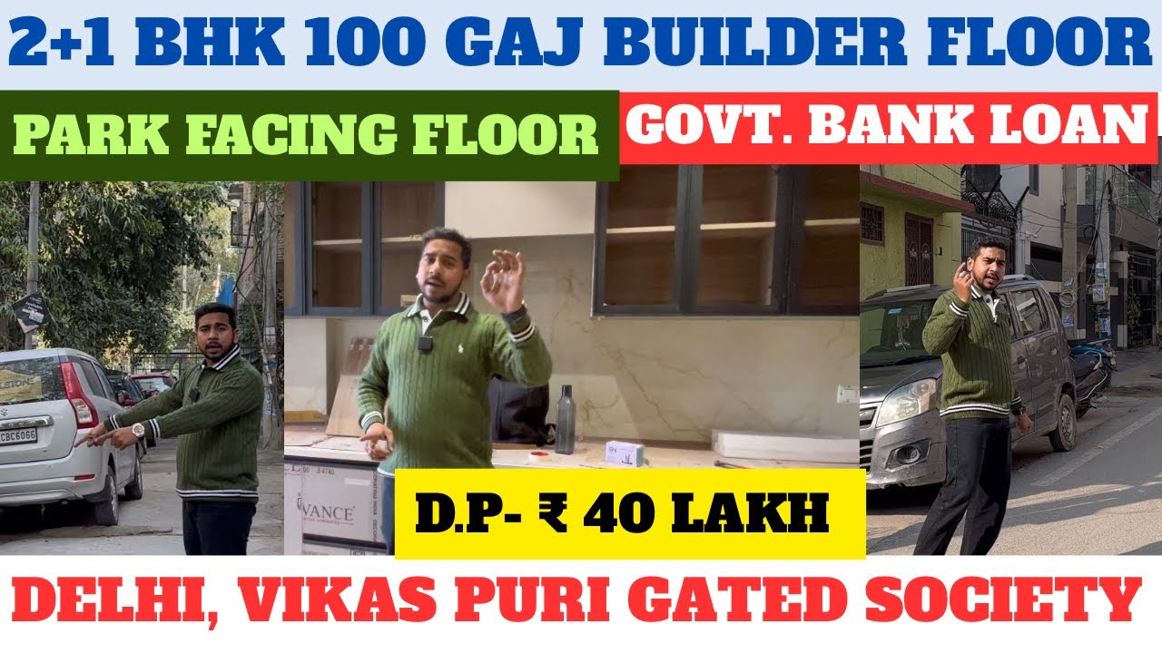 Delhi,vikas puri 2bhk 100gaj floor builder floor park facing and lift & parking book now #2bhk #3bhk
