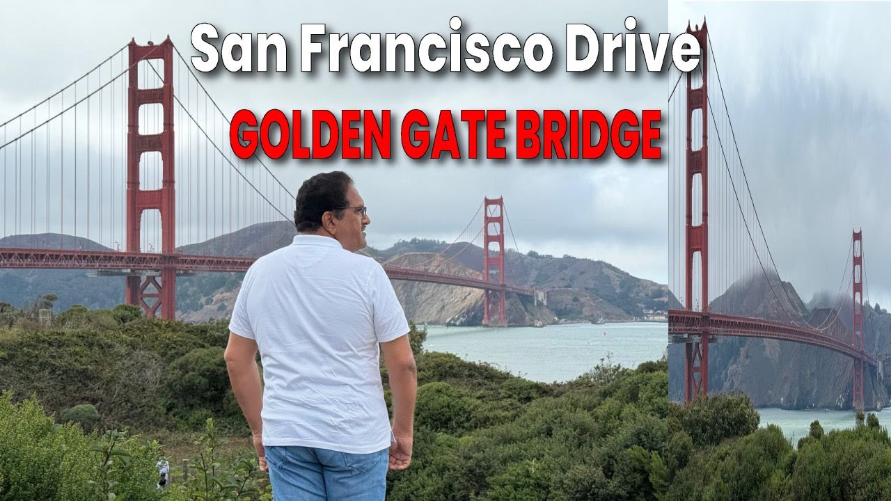 San Francisco 4K | Golden Gate पर गाड़ी चलाई 😍 | USA 2025 Hindi Vlog