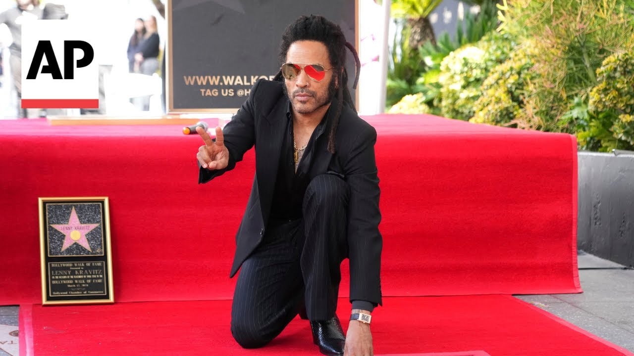 Lenny Kravitz honored with a star on Hollywood Walk of Fame