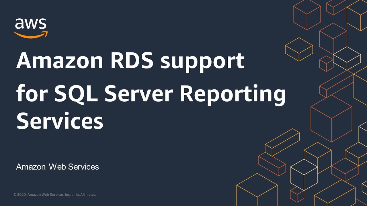 Amazon RDS support for SQL Server Reporting Services