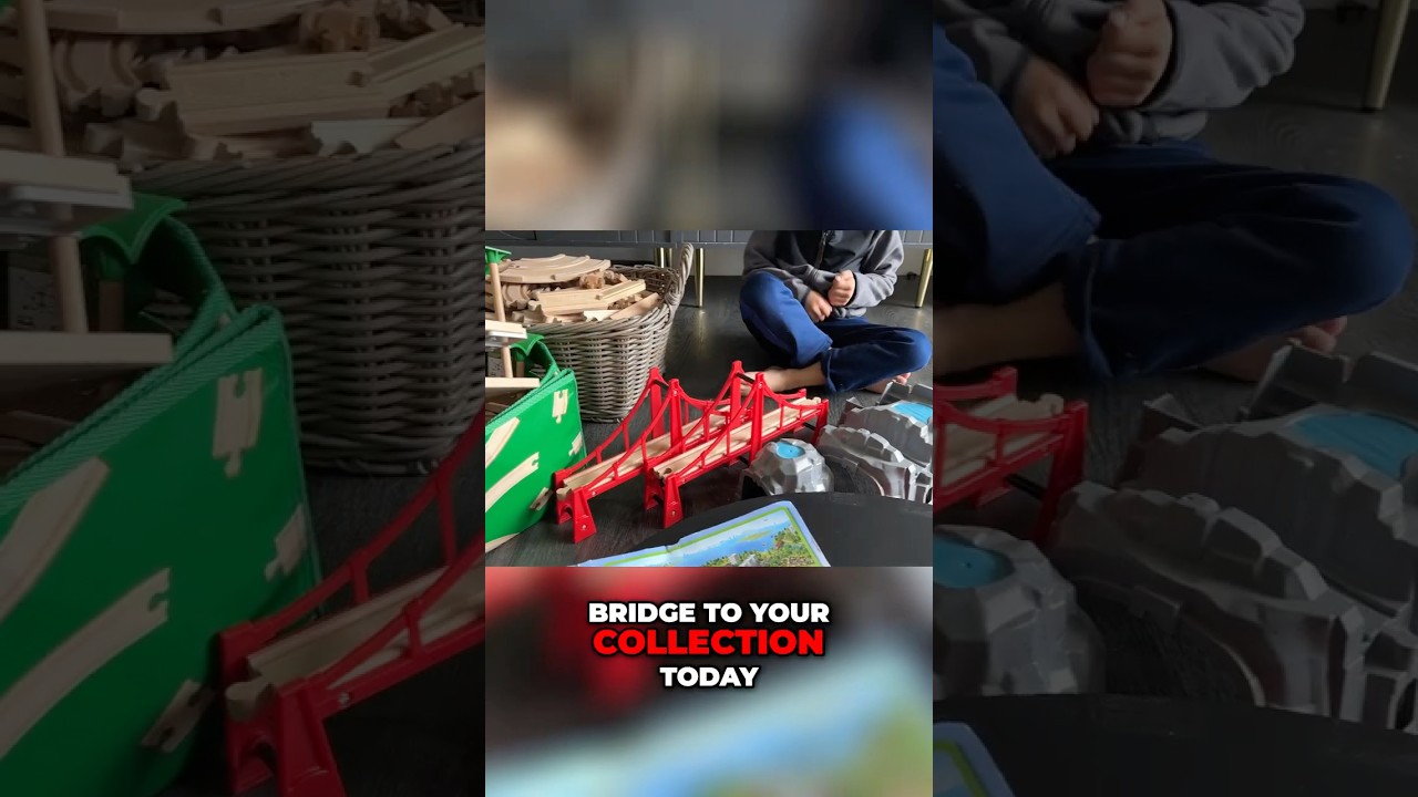Elevate Your Brio World: The Ultimate Double Suspension Bridge #brio #bridge #woodentoys