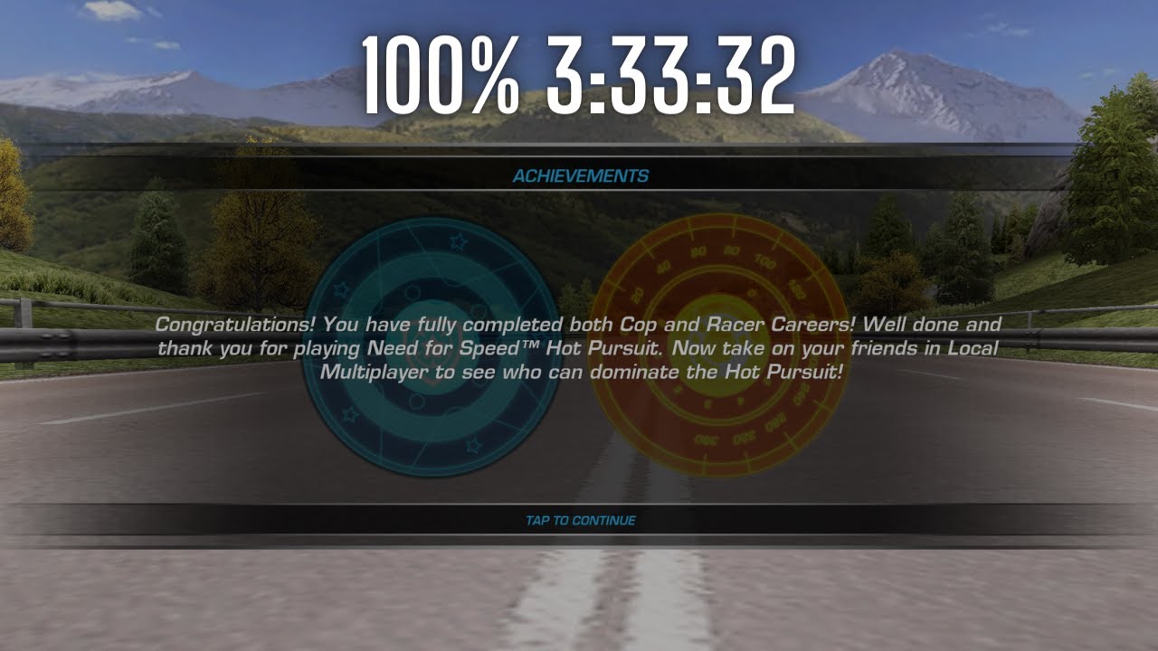 Need For Speed: Hot Pursuit (Mobile) - 100% 3:33:32 (WR)