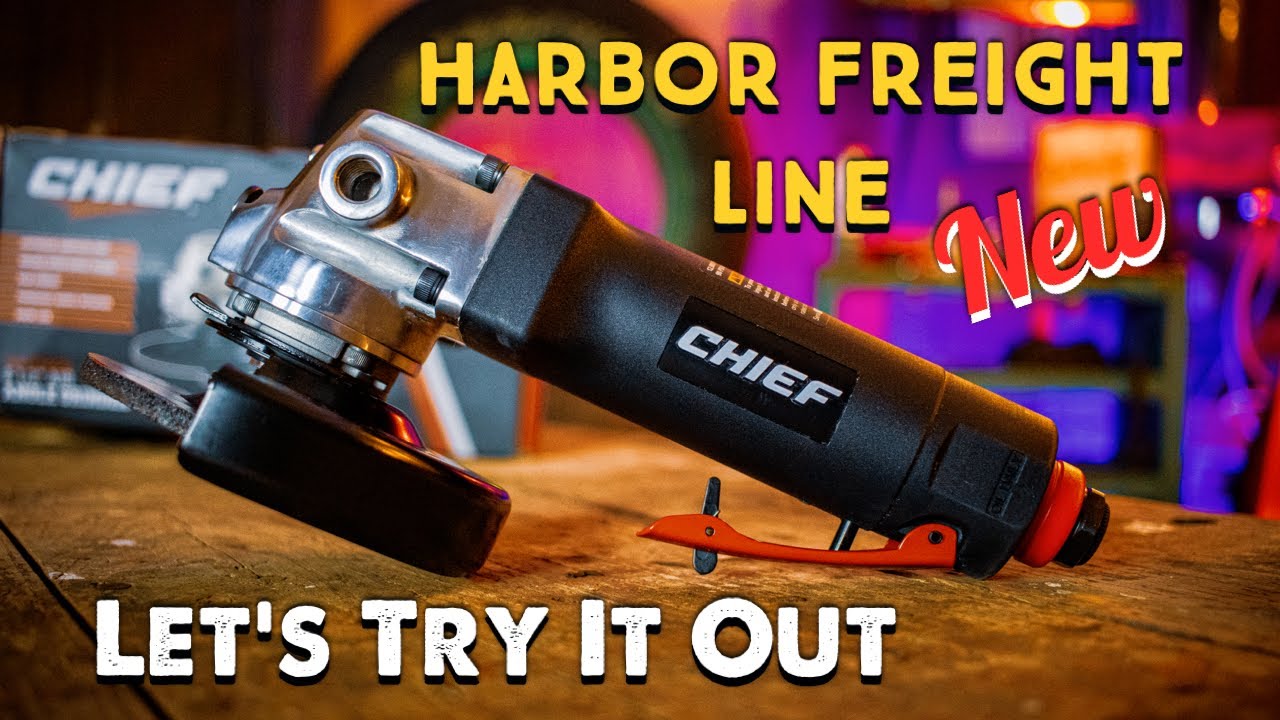Chief: Угловая шлифовальная машина 4 1/2 дюйма (НОВАЯ линейка от Harbor Freight)