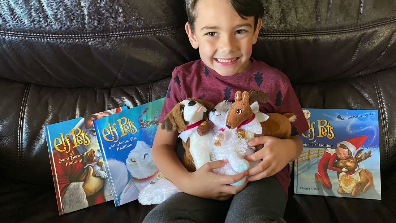ELF PETS- A REINDEER, ARCTIC FOX, and ST. BERNARD TRADITION- ELF ON THE SHELF