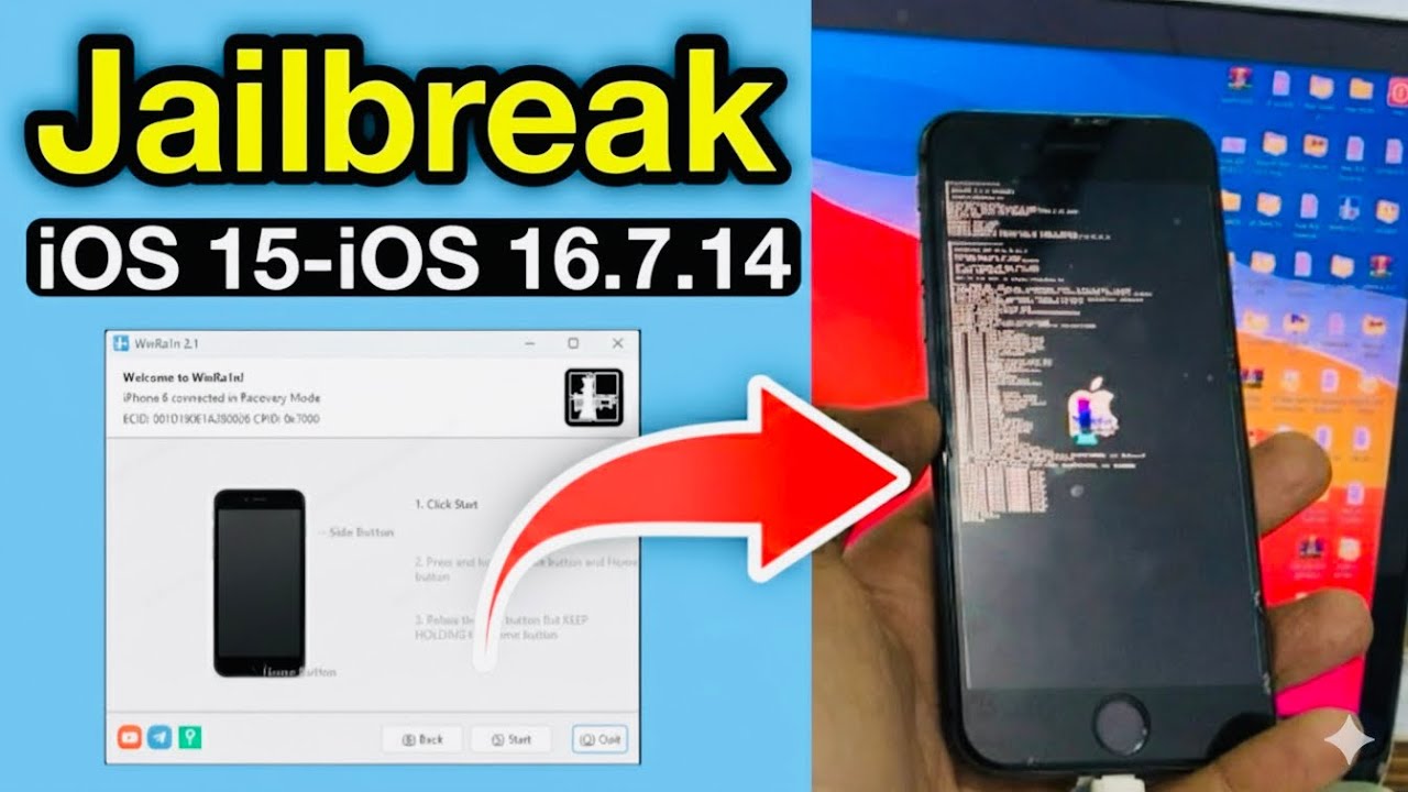 FREE Jailbreak iOS 15.8.6 to iOS 16.7.14 By Winra1n Windows tool 2026