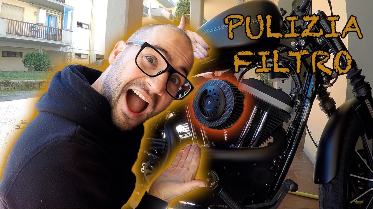 TUTORIAL COME LAVARE IL FILTRO - Harley Davidson Sportster 883 Iron