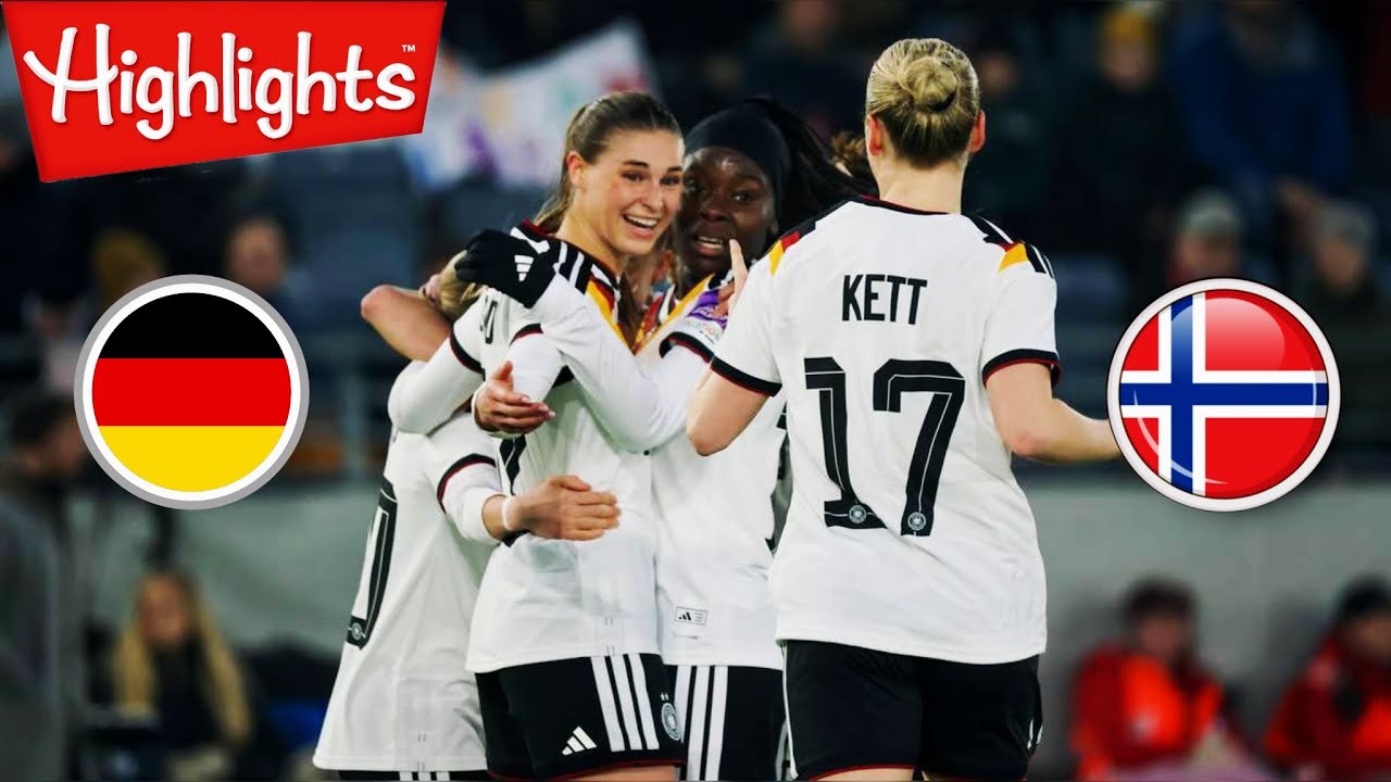 Highlights | Norwegen - Deutschland DFB Frauen Mannschaft Fussball Live Germany Women Football WM