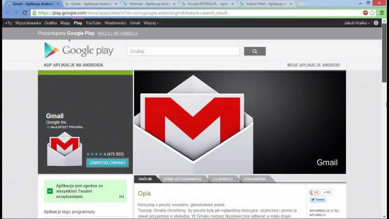 Jak korzystać z poczty e-mail w telefonie lub tablecie?