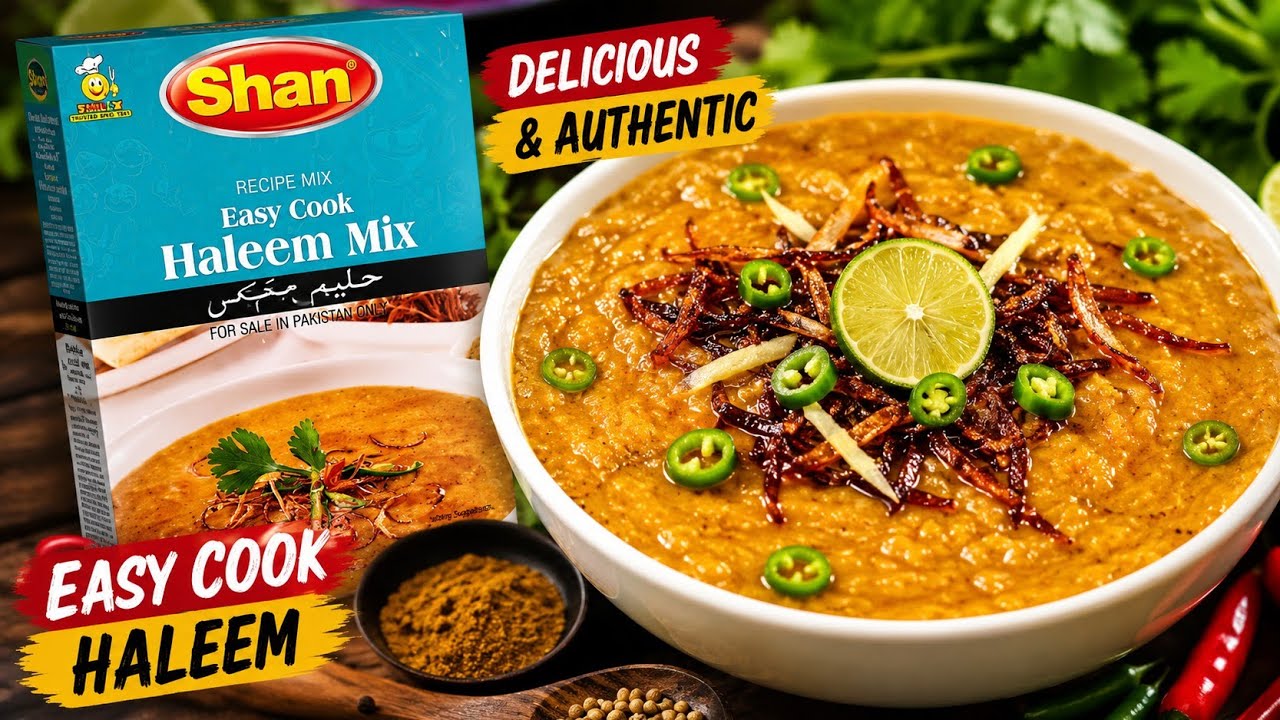 Shan Easy Cook Haleem Recipe-Shan Haleem Recipe-Shan Haleem Mix-Shan Haleem Masala-Easy Cook Haleem