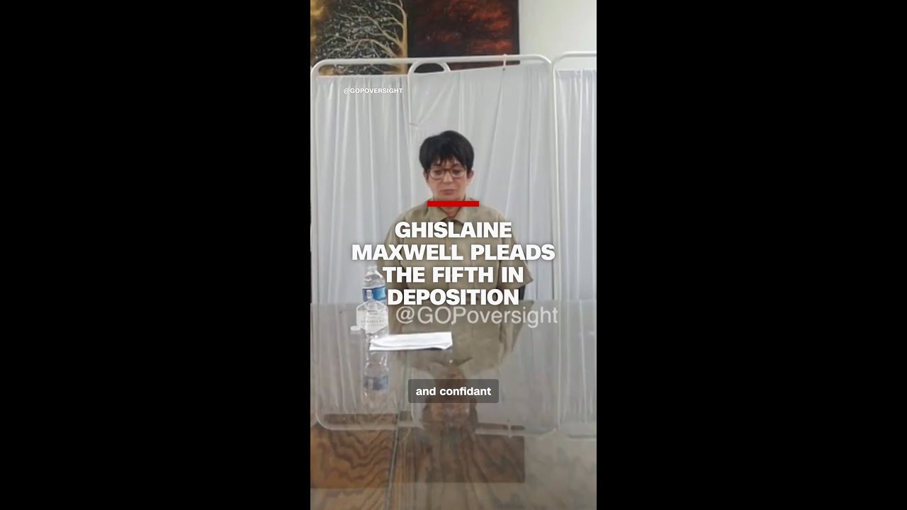 Newly released video shows Ghislaine Maxwell pleading the fifth in deposition