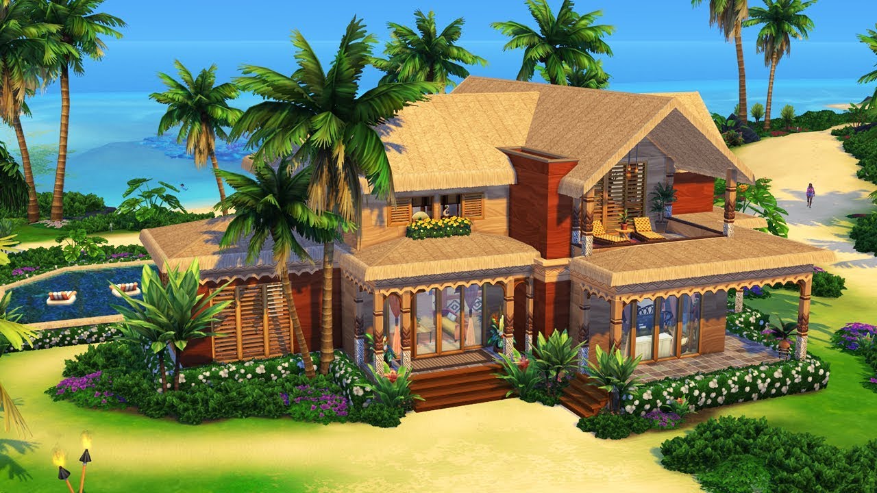Beach Front Luxury || #sulanisirens || The Sims 4 Island Living: Speed Build