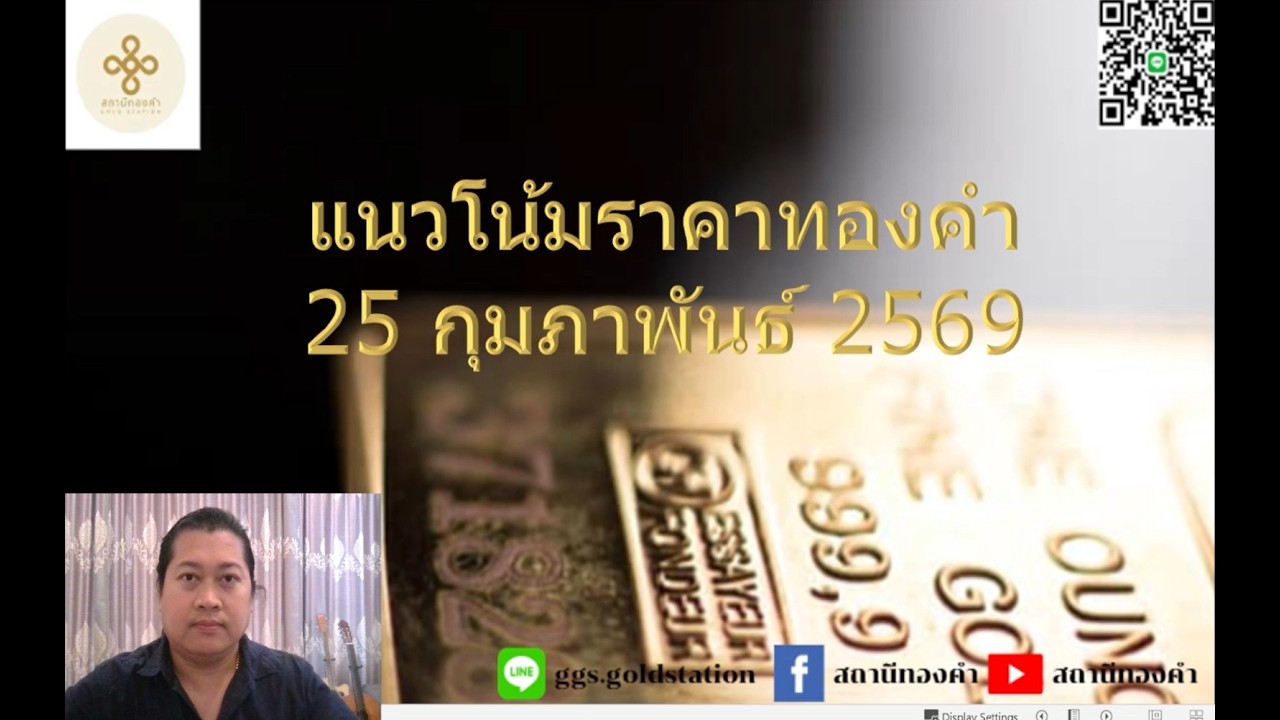 แนวโน้มราคาทองคำประจำวันที่  24 กุมภาพันธ์  2569