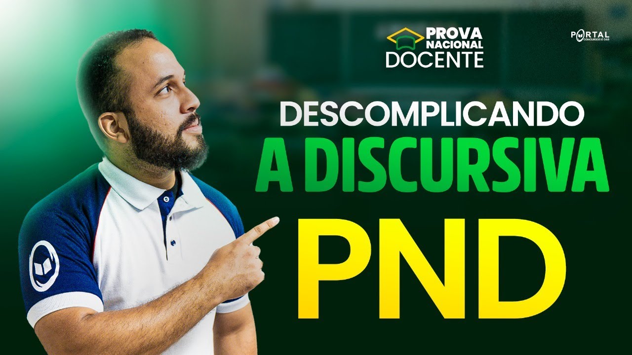 DESCOMPLICANDO A DISCURSIVA PND | Com o Prof&ordm;. Anderson Oliveira