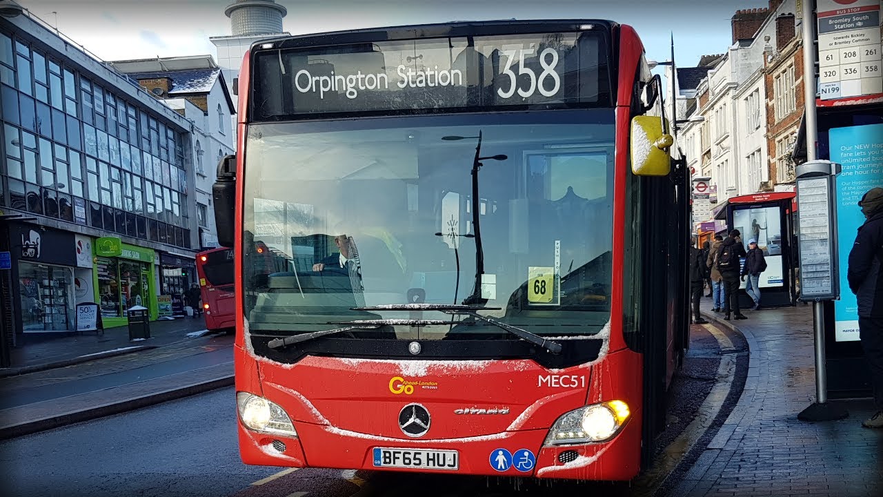 Mercedes Benz Citaro C2 on Route 358 with Kickdown