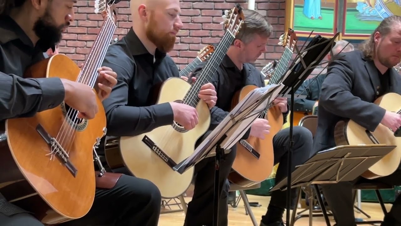 New York City Guitar Orchestra Pavane in F# minor by Gabriel Faure arr Sean R. Ferguson