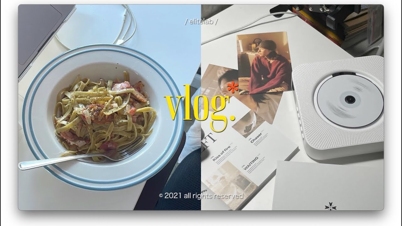 Vlog ep84 - Iced Latte, สปาเก็ตตี้, New CD player, ตัดแว่นใหม่, ผ่าฟัดคุด, Daily life #elitelab_